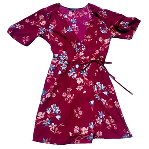 One ❤️ Clothing Pink floral wrap dress Size L‎